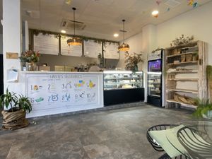 Sparkling water   at La Vegana in Sevilla