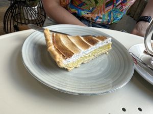 Lemon pie yum   at La Vegana in Sevilla