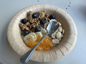 Oat muesli   at La Vegana in Sevilla