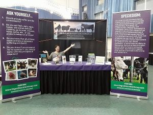 The SFVEG Vegan Education Station! at South Florida Vegan Education Group in Boca Raton