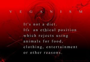 Veganism is an ethical position rejecting the injustice of using non-human individuals as disposable, replaceable resources. at South Florida Vegan Education Group in Boca Raton