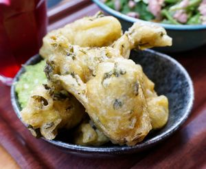 Watercress Beignets at So Nat - Bourdaloue in Paris