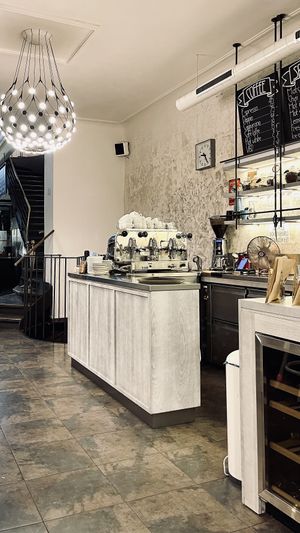 Coffee bar area   at Creme de la Creme in Prague