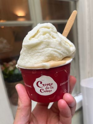 Mojito and peanut ice cream  at Creme de la Creme in Prague