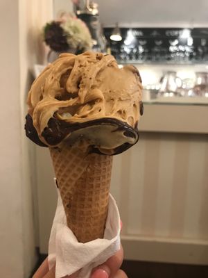 Vegan Peanut Butter & Vegan Chocolate. at Creme de la Creme in Prague