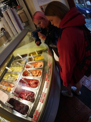 The lovely vegan ice cream at Creme de la Creme in Prague