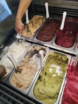 Vegan corner at Creme de la Creme in Prague