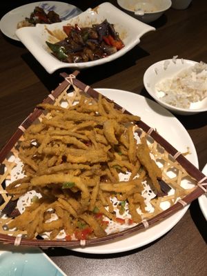 Delicious mushrooms at Super Vegan - Xujiahui in Shanghai