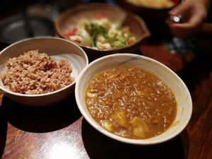 curry and rice at Megumi in Osaka