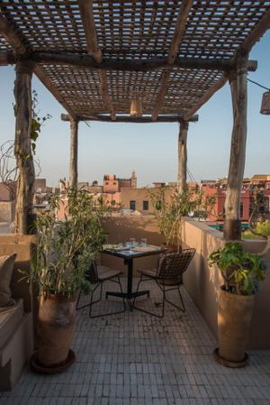 Mid terrace at NOMAD in Marrakech