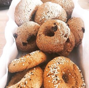 Organic Vegan Bagels at Joseph's Organic Bakery in Miami