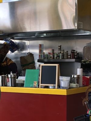 Where the food is made at KarbonStar Vitality Vegan Cafe & Juice Bar in Atlanta