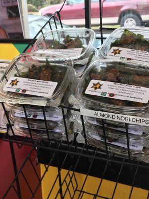 Kale chips at KarbonStar Vitality Vegan Cafe & Juice Bar in Atlanta
