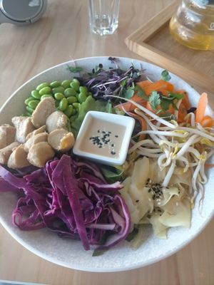 Poke bowl at The Origin in Christchurch