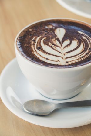 Hot chocolate with soy milk at The Origin in Christchurch