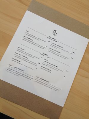 The Origin Menu at The Origin in Christchurch