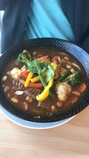 noodles soup at The Origin in Christchurch