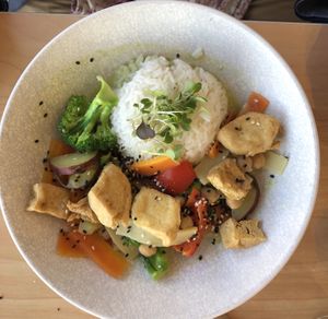 Thai green curry at The Origin in Christchurch