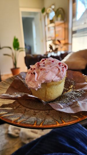 Lemon Strawberry Cupcake at Scratch Bake Shop in Rochester