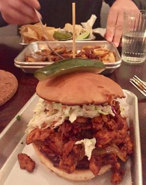 BBQ pulled pork sandwich at Citizen Eatery in Austin