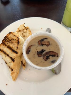 Seasonal mushroom soup at Citizen Eatery in Austin