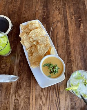 Drinks, chips, and queso were tasty  at Citizen Eatery in Austin