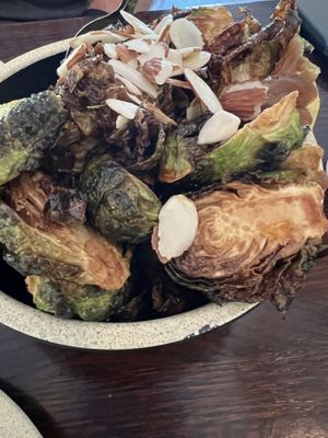 Tamari Brussels with carmelized onions… best thing we had.  at Citizen Eatery in Austin