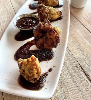 Southern style hen of the woods mushrooms - a must try   at Citizen Eatery in Austin