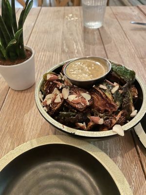 Brussel Sprouts and Spicy Aioli  #Veganuary at Citizen Eatery in Austin