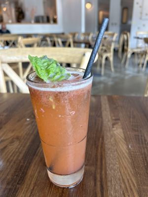 Basil-Berry Drink  at Citizen Eatery in Austin