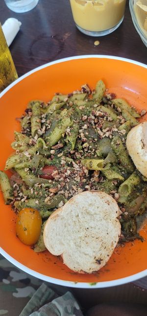 Pecan pesto pasta was excellent!!!!! at Citizen Eatery in Austin