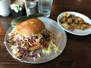 BBQ “pulled plant” at Citizen Eatery in Austin