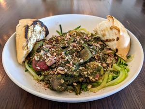Pecan pesto noodles at Citizen Eatery in Austin
