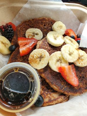 Gluten free flapjacks at Citizen Eatery in Austin