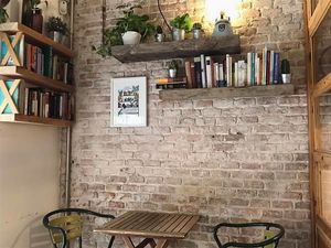 Our book exchange library at Itacate in Barcelona