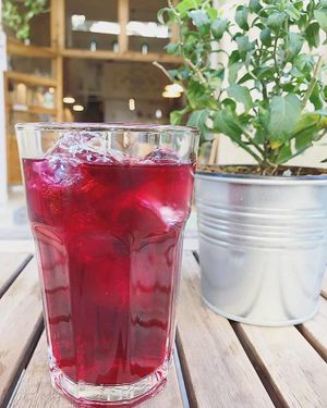 Iced berries infusion! at Itacate in Barcelona
