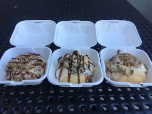 Cinnaholic trio at Cinnaholic in Brea