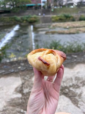sweet cream bun  at Apelila in Kyoto