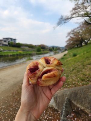 Strawberry pie at Apelila in Kyoto