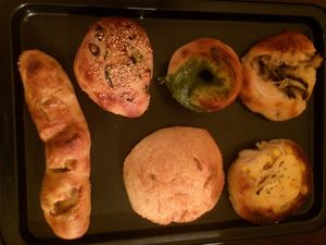 An assortment of delicious baked goods at Apelila in Kyoto