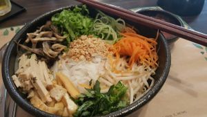 pho tron Ha Noi / dry pho at Ngo Vegetarian in Ho Chi Minh City