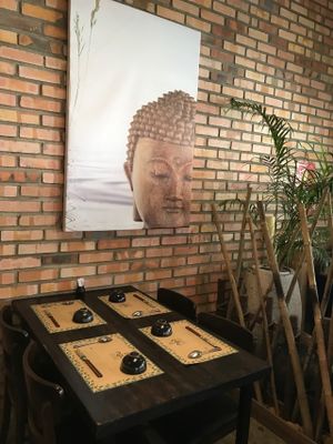 Decor at Ngo Vegetarian in Ho Chi Minh City