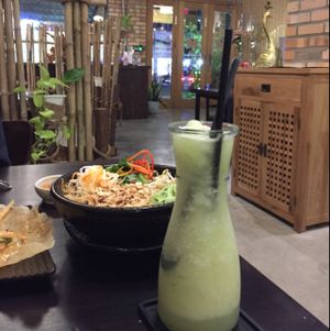 Frozen lime snow drink  at Ngo Vegetarian in Ho Chi Minh City