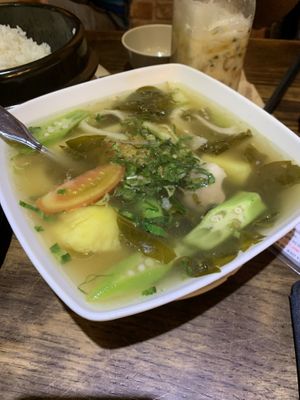 Sour soup at Hu Tieu Chay Cay De - Tan Binh in Ho Chi Minh City