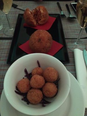 Arancinas and Rice balls  at Un'Altra Idea in Bologna