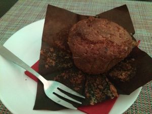 Muffin with fruit pulp at Un'Altra Idea in Bologna