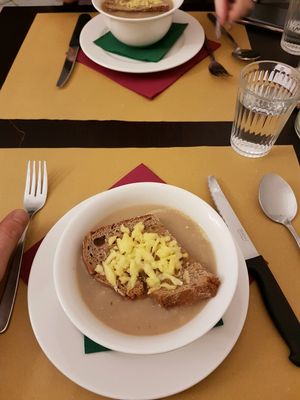 onion soup - delicious at Un'Altra Idea in Bologna