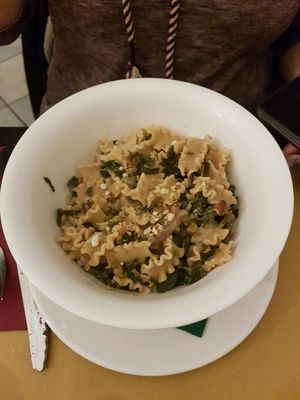 pasta with spinach - delicious at Un'Altra Idea in Bologna