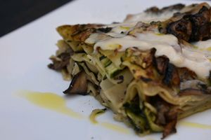 Vegan lasagna  at Un'Altra Idea in Bologna