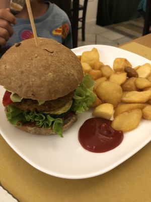 Quinoa burger  at Un'Altra Idea in Bologna